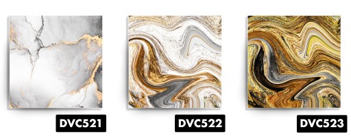 Стеклянные подставки 4 шт. для кружек MARBLE MARBLE с узором