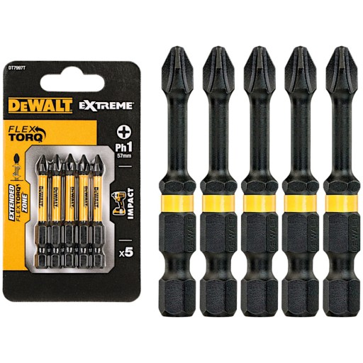 Ударные биты Torison PH1/50 мм DeWalt [DT7997T-QZ]