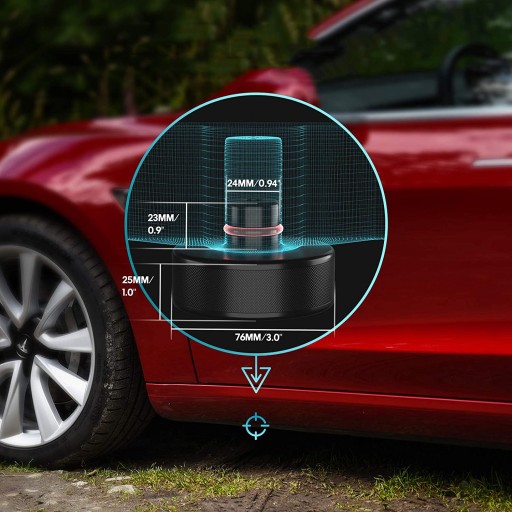 РЕЗИНОВЫЕ КРЫШКИ ДЛЯ TESLA MODEL 3 LIFT, 4 ШТ.