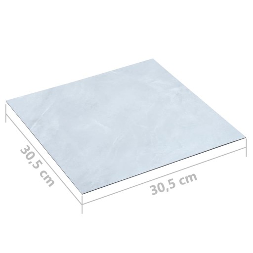 SAMOPRZYLEPNE PANELE PODŁOGOWE 20SZT PVC 1,86M² BIAŁE