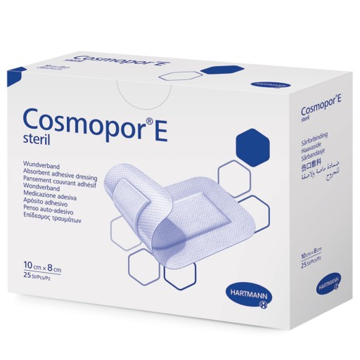 COSMOPOR E Пластырь повязочный стерильный 10х8 см 25 шт.