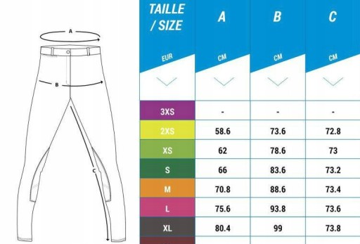 Bryczesy damskie Jeździectwo jazda konna Koń 3XL
