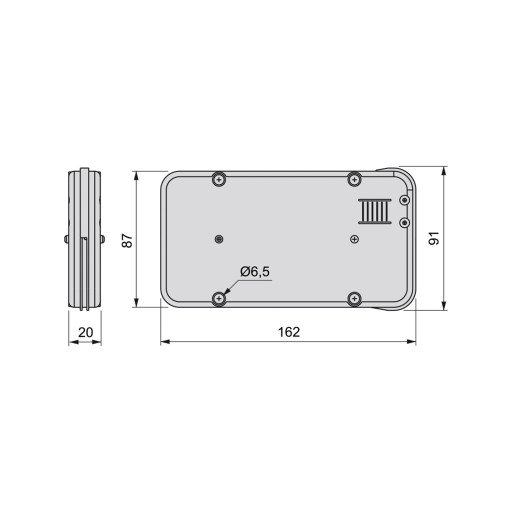 Ogranicznik barkowy MINIWINCH EMUCA 16KG czarny