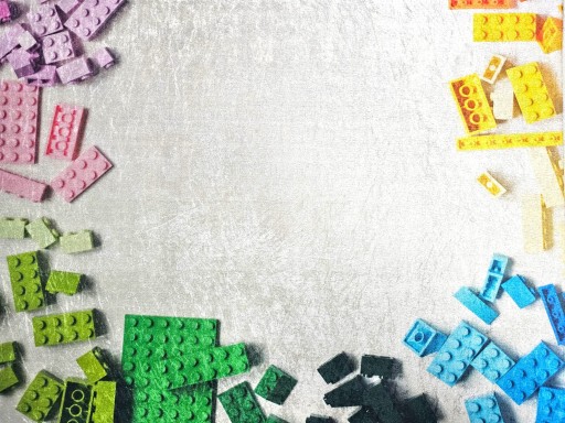 Dywan DIGITAL kolorowy w klocki 180x270 do zabawy klockami lego duplo cobi