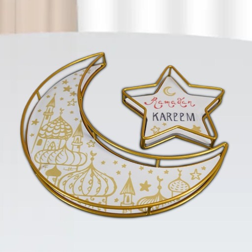 Taca obiadowa Eid Moon Tace w kształcie gwiazdy St