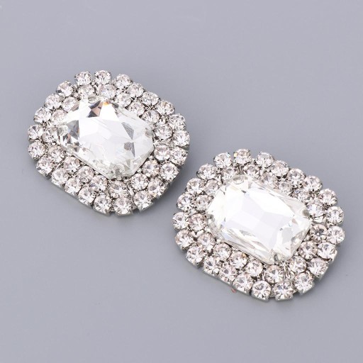 Rhinestone Wedding Party Klamra do butów Broszka do butów Dekoracyjne amulety Białe