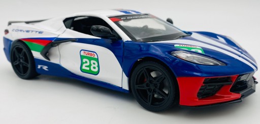 Chevrolet Corvette C8 2020 № 28, масштаб 1:24, Motormax GT Racing 73794
