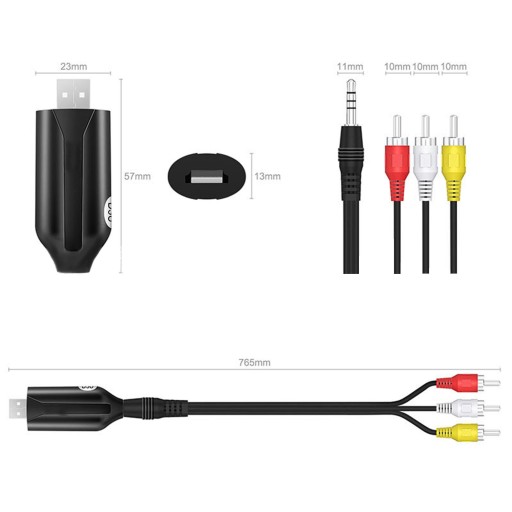Портативный захват видео и аудио карт USB 2.0