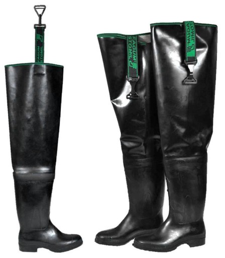 WODERY BUTY RYBACKIE DO PACHWIN CZARNE WYTRZYMAŁE POLSKIE FAGUM 819 43
