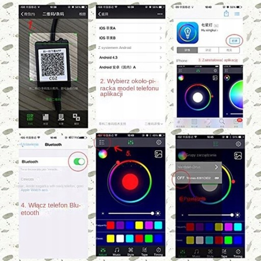 Светодиодная RGB лампа рассеянного света 10 в 1 10x