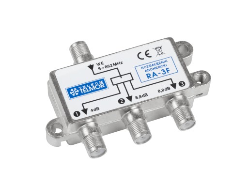 TELKOM-TELMOR Rozgałęźnik antenowy RA 3F ZLA0649