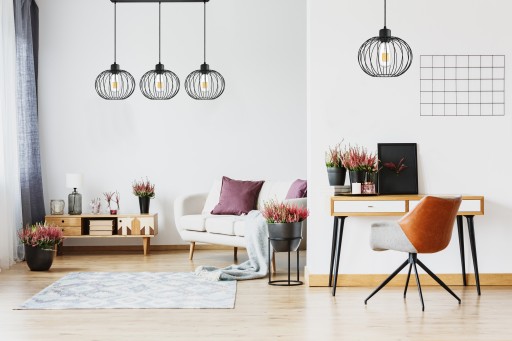 Подвесной светильник Люстра Black Wire Ball LED