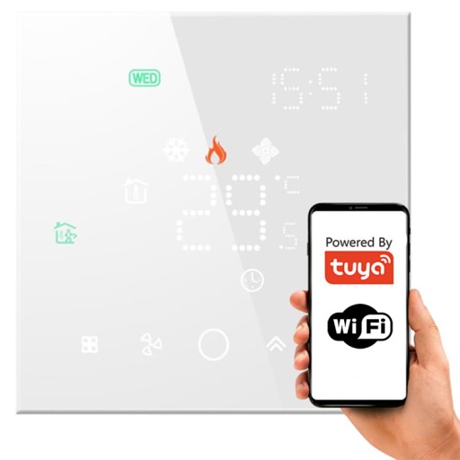 Inteligentny Termostat Obciążalny 16A Podłogówka Biały TR053 Seria PS WiFi