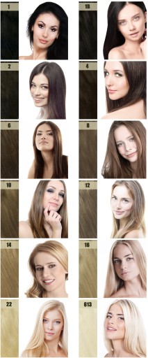 ЛЕНТА ДЛЯ НАРАЩИВАНИЯ НАТУРАЛЬНЫХ ВОЛОС REMY НА ЗАЖИМАХ 50 СМ