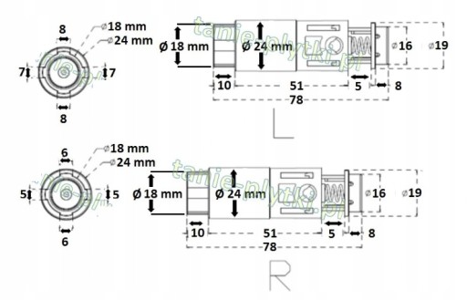 ПЕТЛИ Cersanit для доски DELFI WOL, капля k99-0142