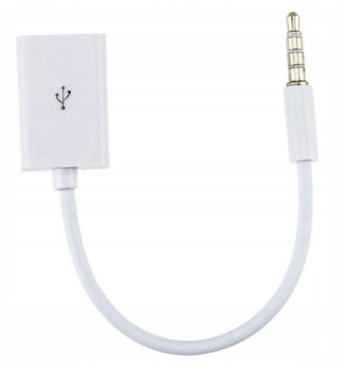 АДАПТЕР AUX КАБЕЛЬ МИНИ-ДЖЕК 3,5 ММ USB IPHONE IPOD