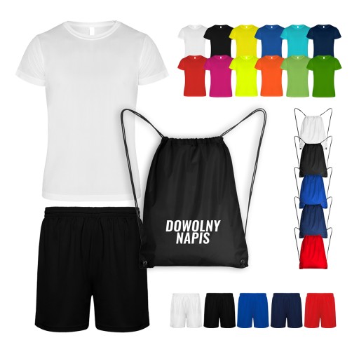 ФУТБОЛКА, ШОРТЫ, КОМПЛЕКТ СУМКИ, надпись PE OUTFIT!