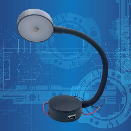 Лампа ДЛЯ КАМЕРЫ ЯХТЫ LED 2W 12/24V USB MATT