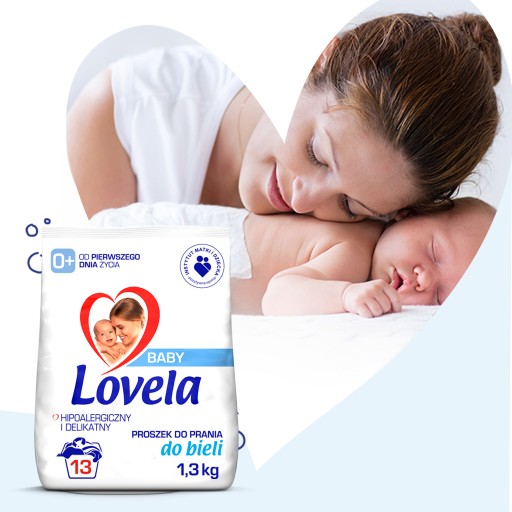 Lovela Baby гипоаллергенный стиральный порошок для малышей белый, 3х1,3кг.