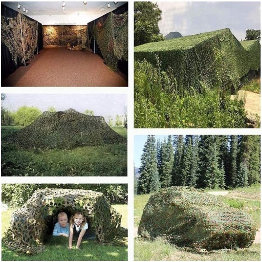 Siatka Maskująca Kamuflaż Ogrodowa 1.5x10m Wojskowa
