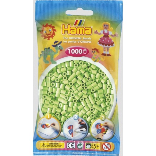 207-47 KORALIKI DO PRASOWANIA HAMA MIDI 1000 ZIELONY PASTELOWY