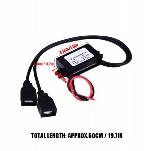 Преобразователь постоянного тока 3A в 5 В постоянного тока 2XUSB-зарядное устройство