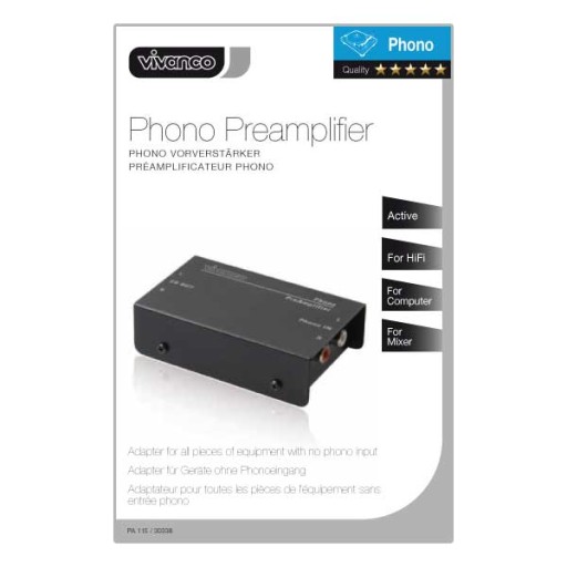 PA115 Фонокорректор VIVANCO Распределитель питания STEREO/MONO