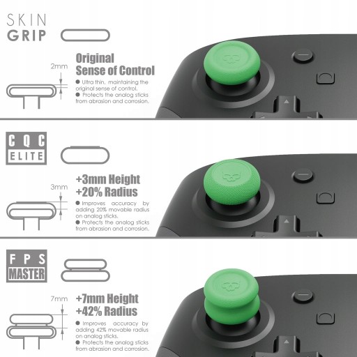 НАБОР ЛАСТИКОВ SKULL&CO ДЛЯ PS5 Olive Pad, 6 шт.