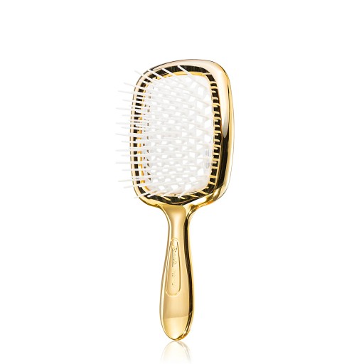 МАЛЕНЬКАЯ ЩЕТКА ДЛЯ ВОЛОС JANEKE SUPERBRUSH АНТИСТАТИЧЕСКАЯ ЗОЛОТО-БЕЛАЯ