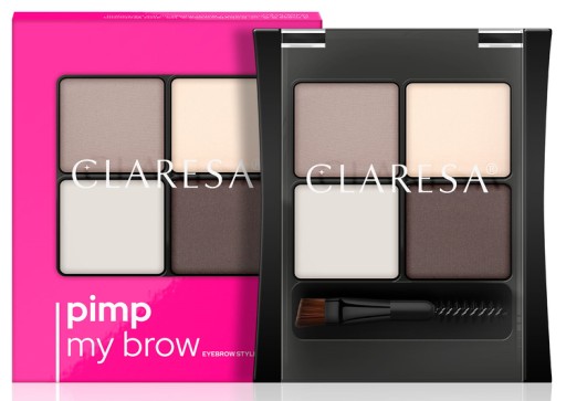 Claresa PIMP MY BROW 01 ​​набор для укладки бровей нежно-коричневого цвета