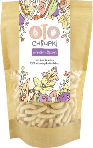 OTO CHRUPKI ŚLIWKA - WANILIA ŚLIWKOWE Z WANILIĄ DLA DZIECI OTOLANDIA 25 g