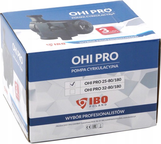 IBO OHI 25-80/180 PRO ЦИРКУЛЯЦИОННЫЙ НАСОС