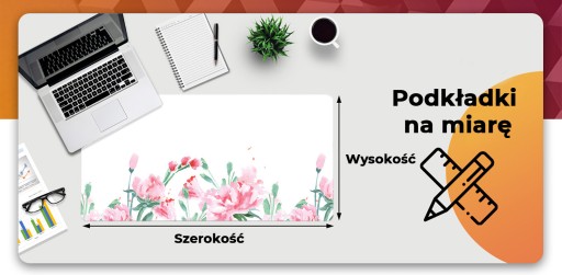 Dla dzieci mata ochrona blatu 100x50 Różowe kwiaty