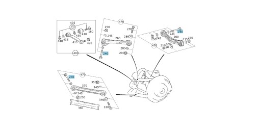 ORG MERCEDES-BENZ БОЛТ ПОВОРОТНОГО РЫЧАГА M12 x 1,5 x 60