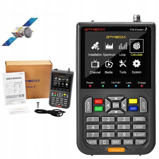V8 FINDER 2 СПУТНИКОВЫЙ МЕТР DVB-S/S2/S2X