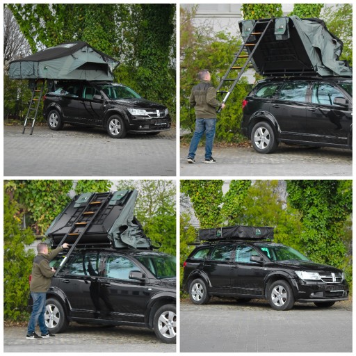 Автомобильная палатка Wild Camp Mississippi 220, зеленая, просторная, 220х240см