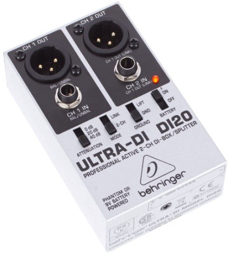 Behringer DI20 - активный DI-бокс