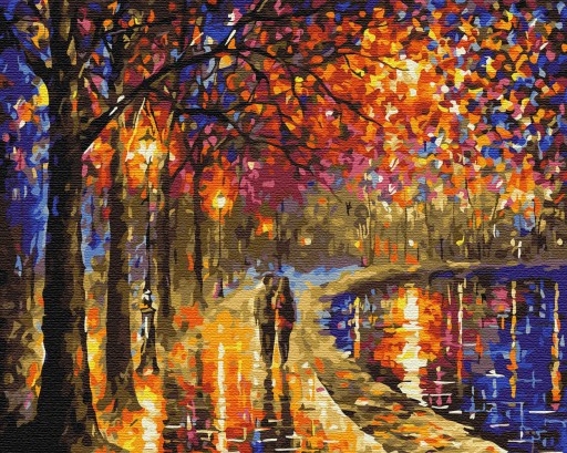 MALOWANIE PO NUMERACH Obraz Z RAMĄ 40x50 ARTNAPI Park Spacer