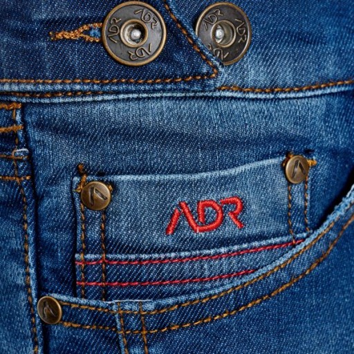Damskie spodnie jeans motocyklowe ADRENALINE ROCK LADY PPE niebieski S