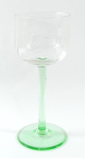 УРАНОВОЕ СТЕКЛО - LOVELY CHRISTAL GLASS - 17,3 см