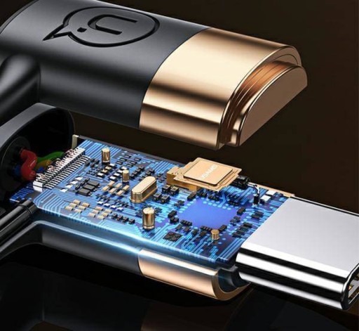 USAMS Плетеный кабель U62 2xUSB-C/USB-A /lightning 1,2 м PD Fast Charge черный