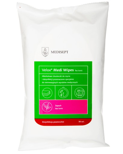 Velox Duo Wipes-flowpack Салфетки дезинфицирующие чайно-тонизирующие спиртовые