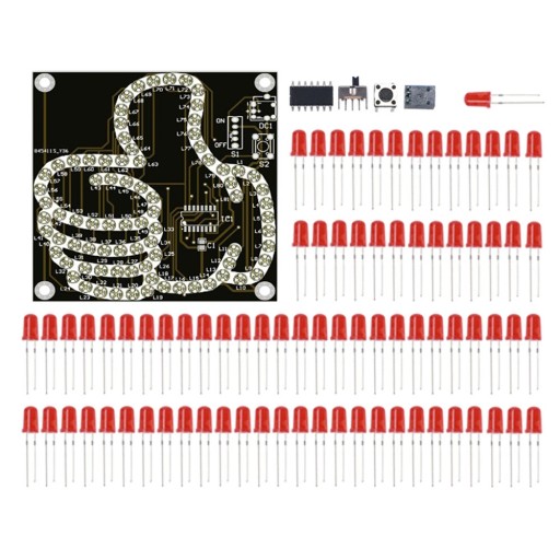 OK Мигающий палец 81LED для самостоятельной сборки