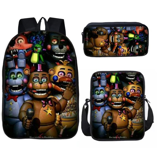 FIVE NIGHTS AT FREDDY'S ZESTAW SZKOLNY PLECAK A4 TORBA PIÓRNIK NOWE