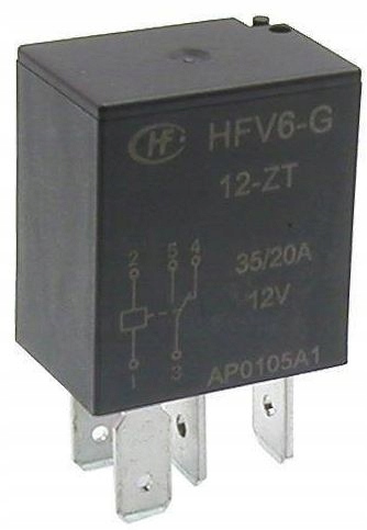 Автомобильное реле HFV6-G SPDT, 12В, 35А