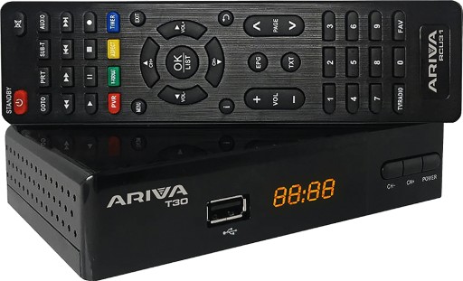НАЗЕМНЫЙ тюнер Цифровой DVBT2 H265 HEVC Ferguson ARIVA T30 ЧЕРНЫЙ НОВЫЙ