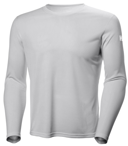 Футболка Helly Hansen Tech Crew LS техническая, размер XXL, цвет светло-серый