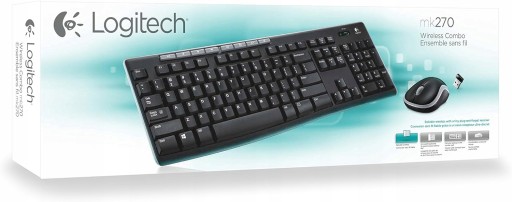 Zestaw bezprzewodowy klawiatura i mysz Logitech MK270