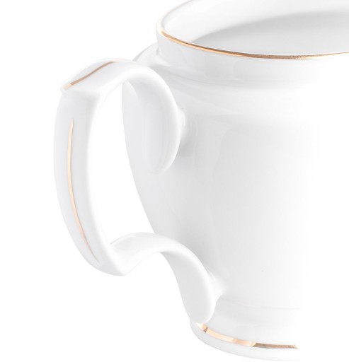 Sosjerka pojemnik na sos dipy porcelanowa MariaPaula Złota Linia 400 ml