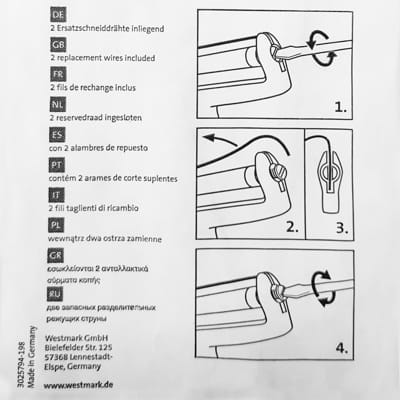 Zestaw 2 zapasowych ostrzy do noża 2927